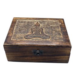 Buddha Wooden Keepsake Box 20 x 15 x 7.5cm