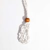 White Cord Gemstone Necklace - Image 3