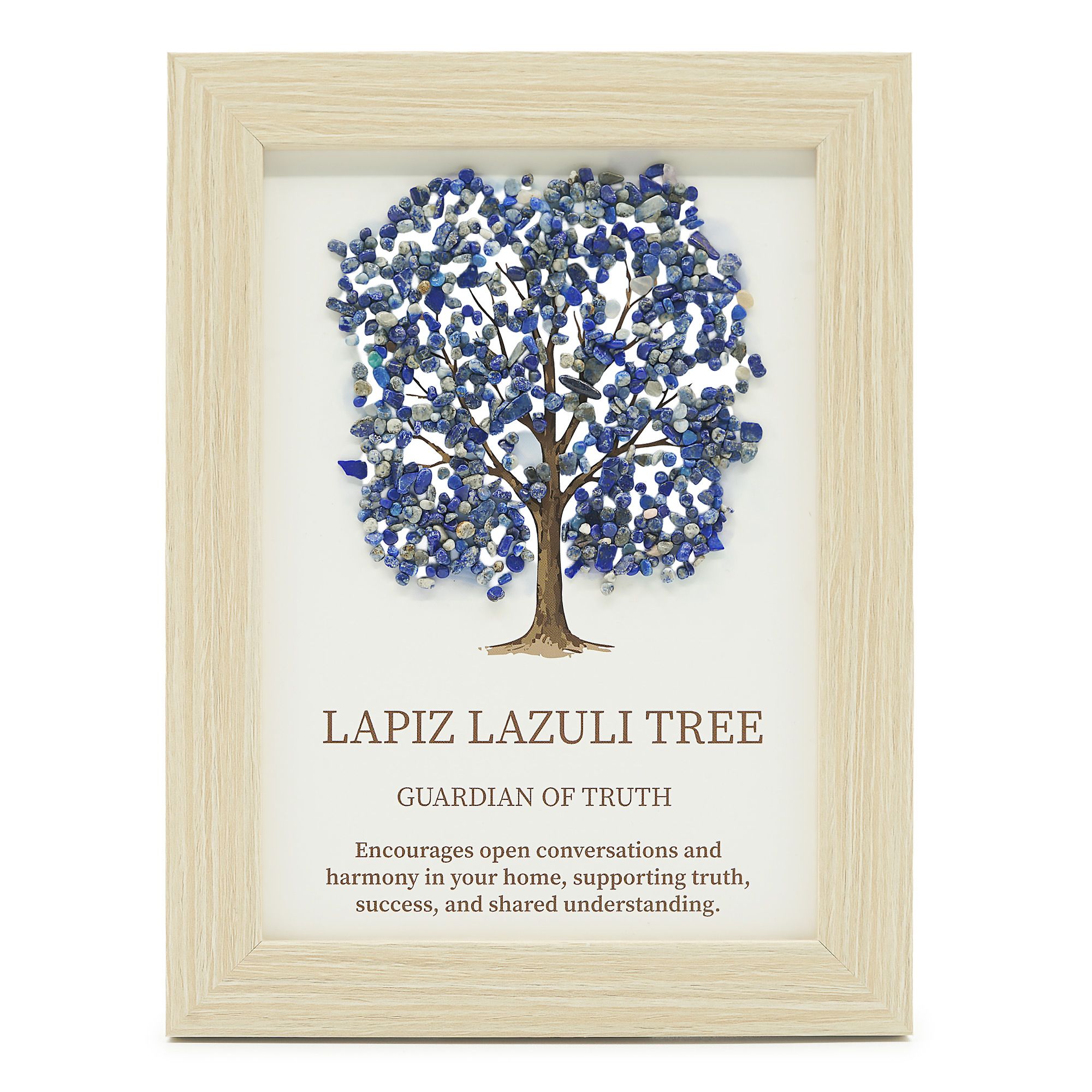 Lapis Lazuli Gemstone Tree of Life Picture (20 x 14.7 x 1cm)