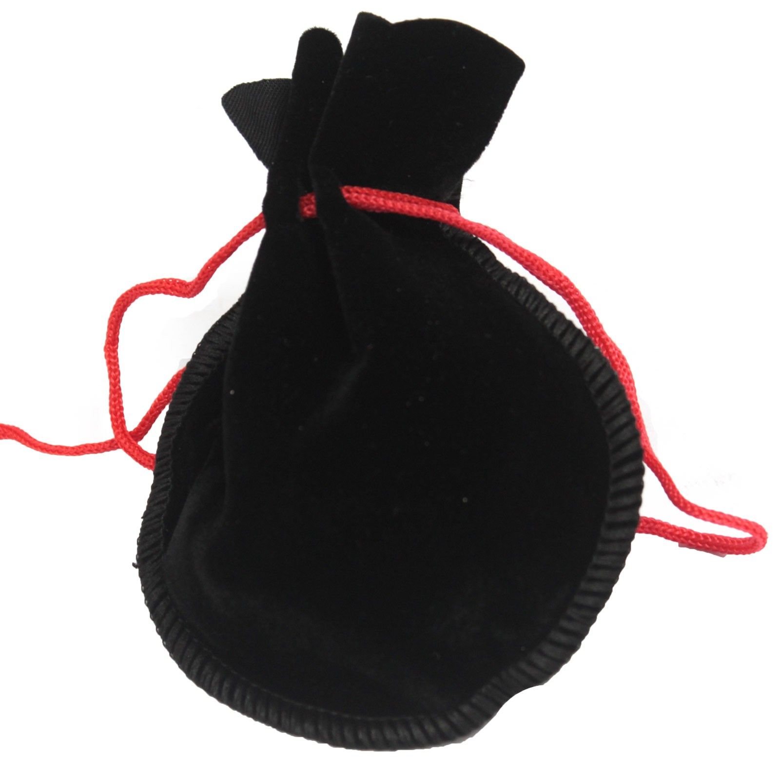 Black Quality Gothic Velvet Pouch -12 x 8cm - Image 3