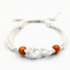 White Cord Gemstone Bracelet - Image 2
