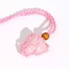 Pink Cord Gemstone Necklace - Image 4