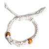 White Cord Gemstone Bracelet - Image 3