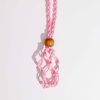 Pink Cord Gemstone Necklace - Image 3
