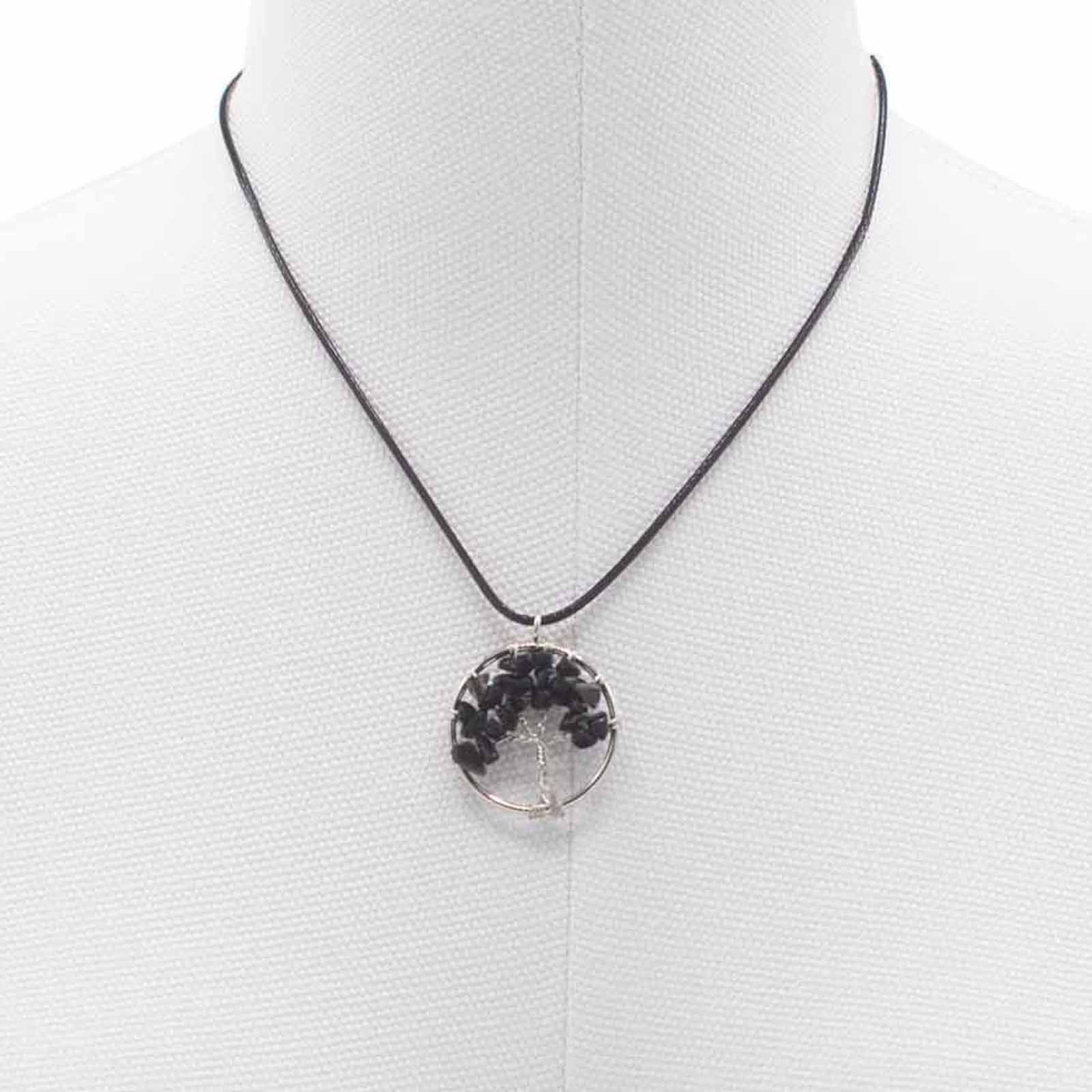 Black Agate Tree of Life Pendant - Image 5