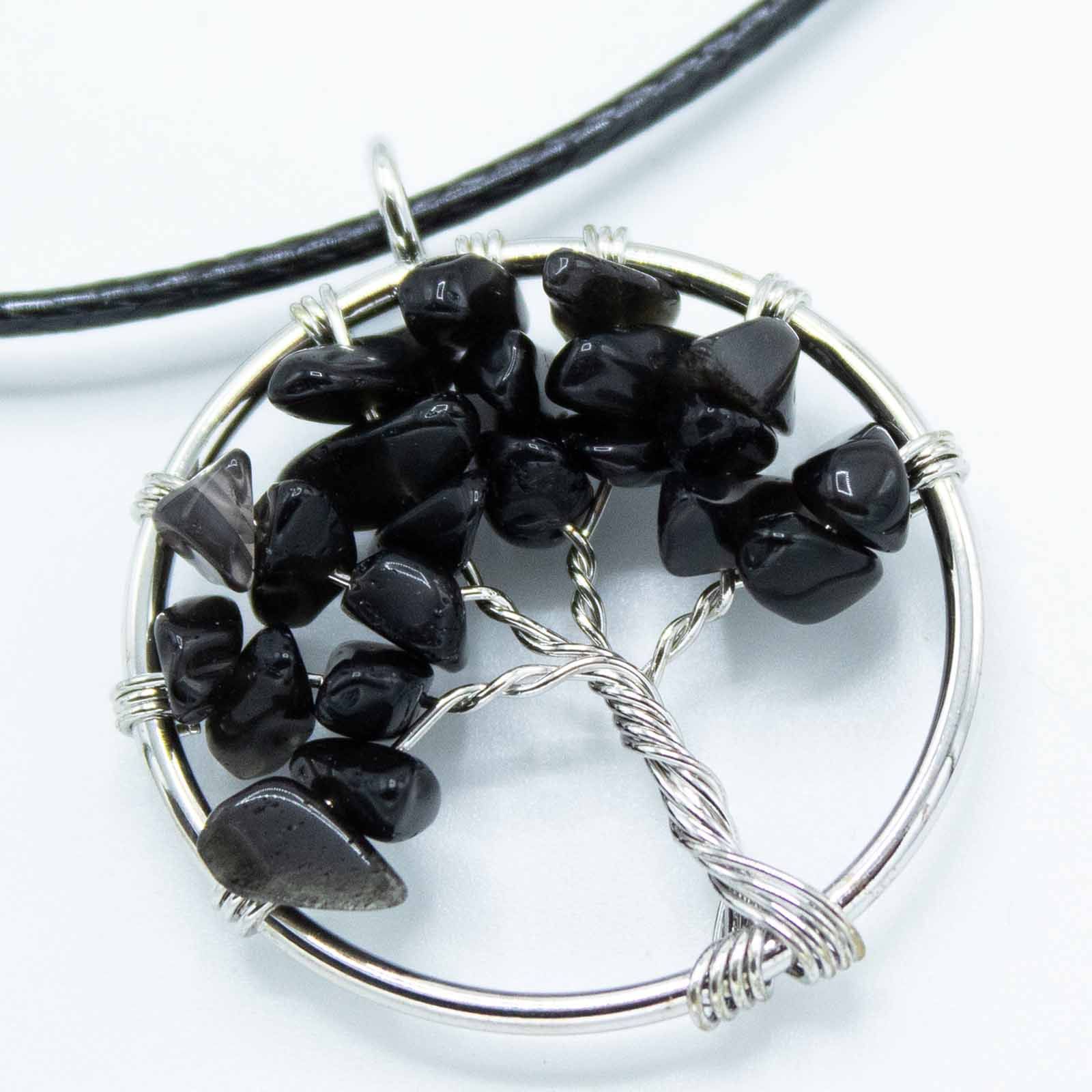 Black Agate Tree of Life Pendant - Image 3
