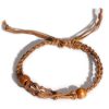 Brown Cord Gemstone Bracelet - Image 2