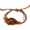 Brown Cord Gemstone Bracelet - Image 3