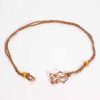 Brown Cord Gemstone Necklace