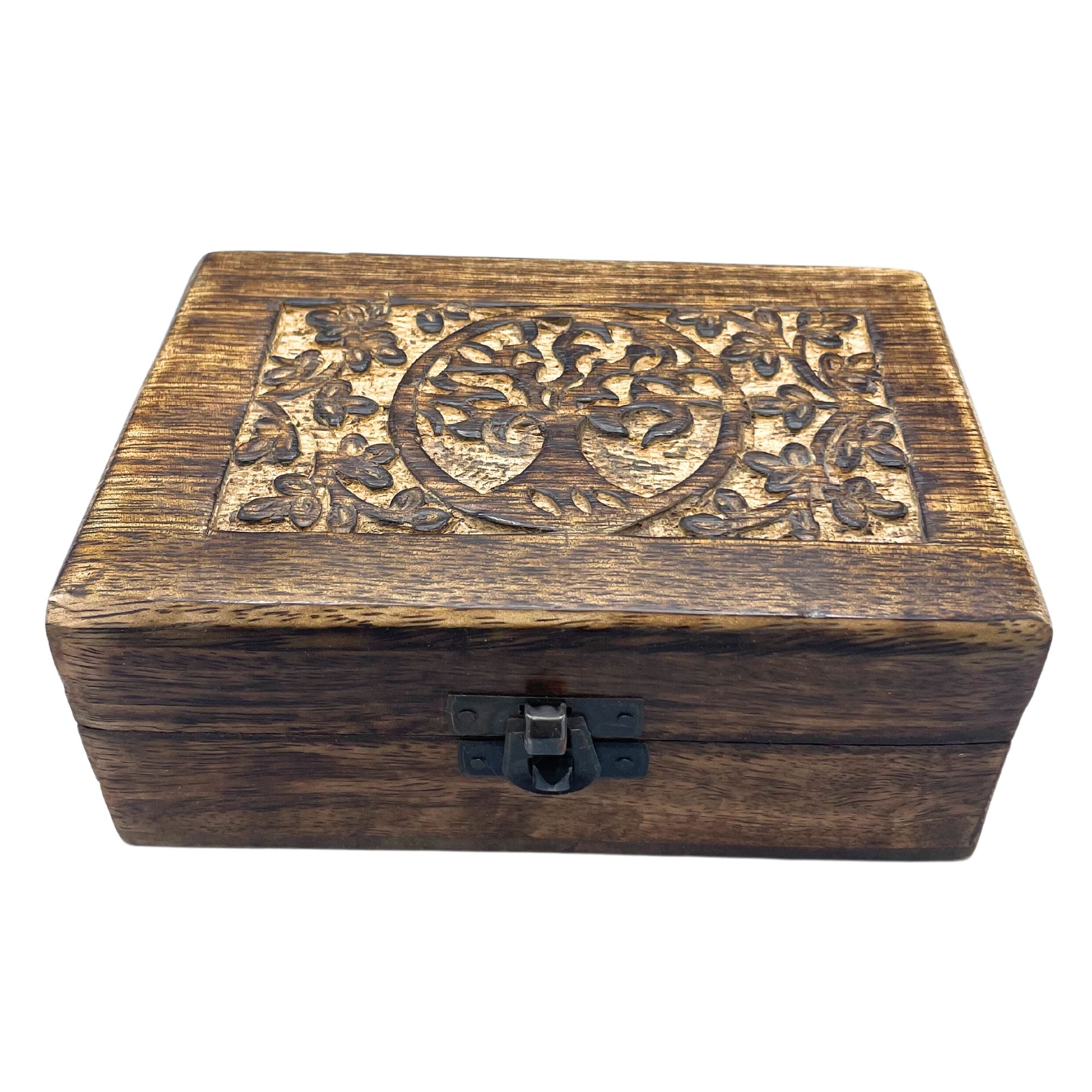 Tree of Life Wooden Keepsake Box 15 x 10 x 6cm