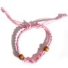Pink Cord Gemstone Bracelet - Image 3