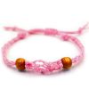 Pink Cord Gemstone Bracelet