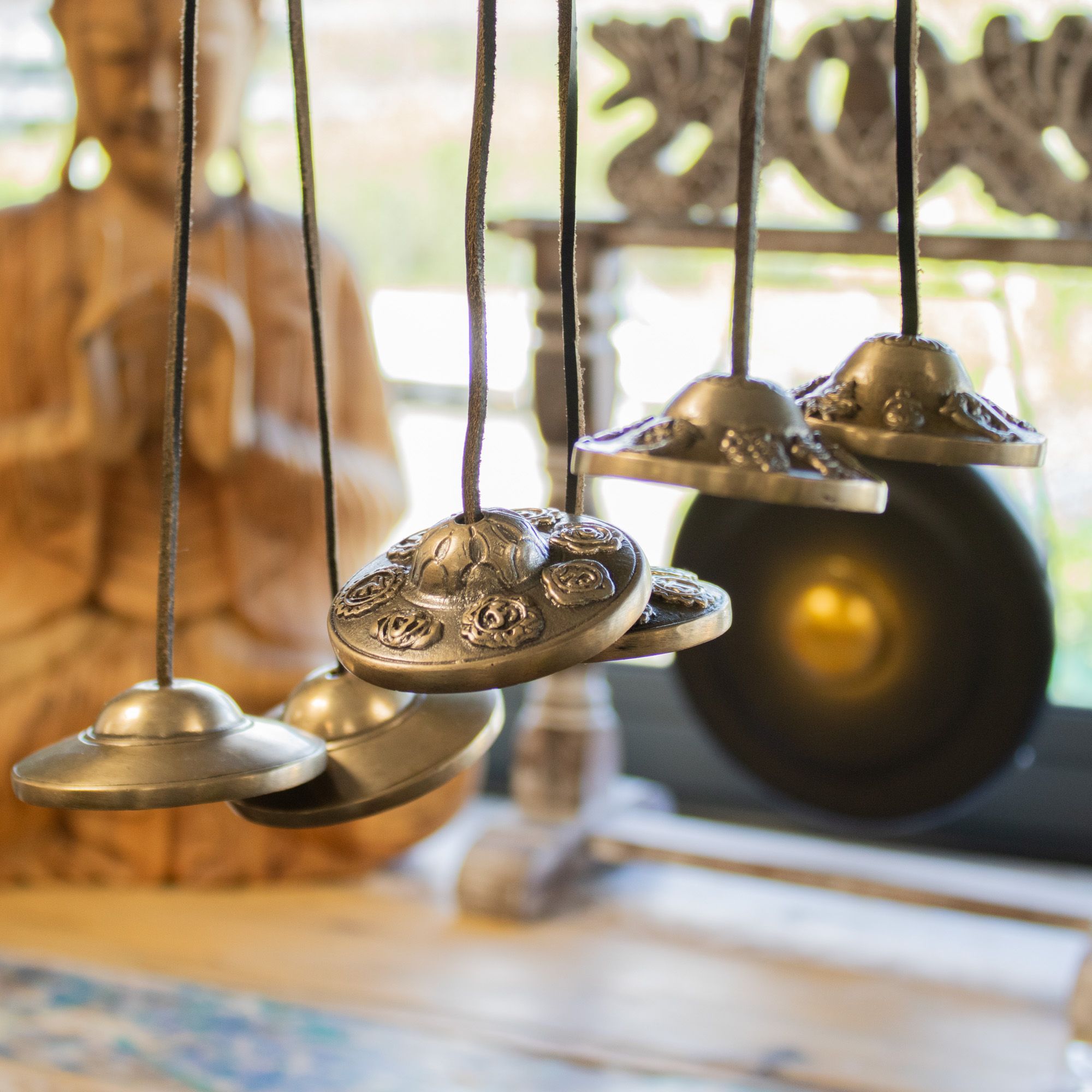 Premium Brass Tibetan Tingsha Bells - Seven Chakra - Image 4